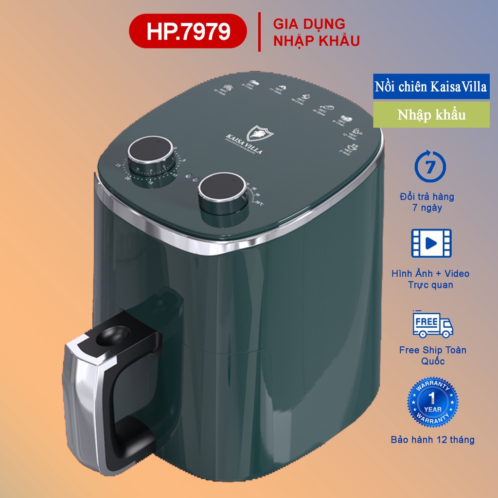 Nồi Chiên Không Dầu 7L Thế Hệ Mới Công Nghệ Làm Nóng Hiện Đại, Bền Bỉ