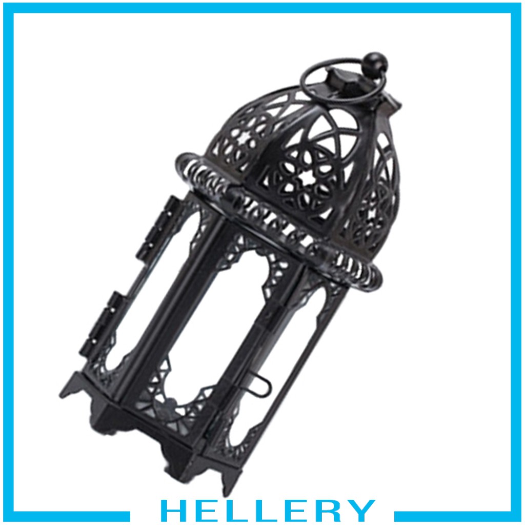 Đế nến kim loại phong cách lồng đèn trang trí nội thất