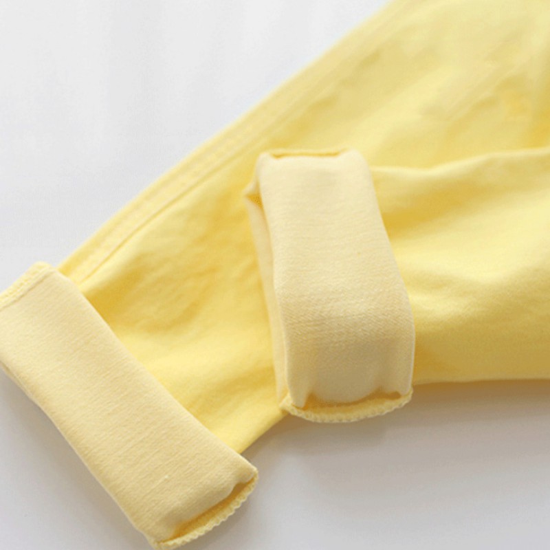 Quần legging trơn màu chất liệu co giãn tốt dành cho bé gái
