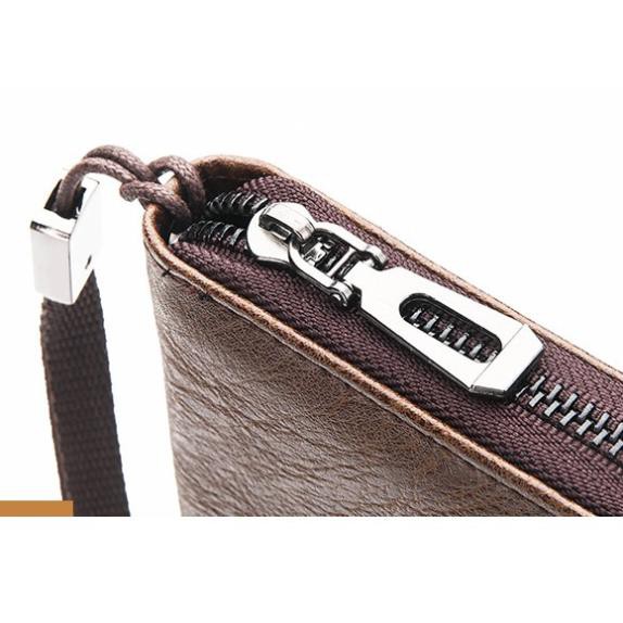 Ví cầm tay Jeep Buluo da PU, vì Clutch Nam