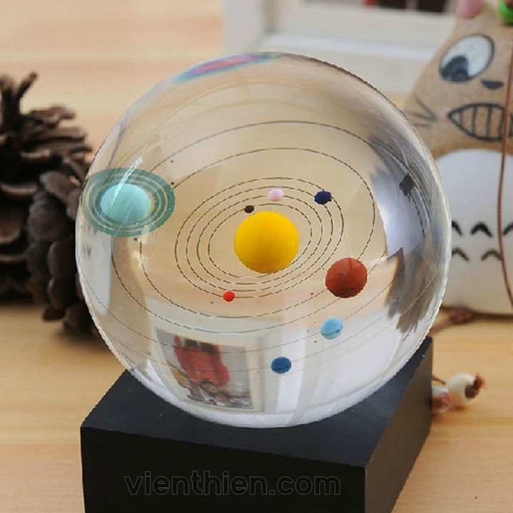 Quả cầu thủy tinh Hệ mặt trời - Solar Crystal Ball 8cm