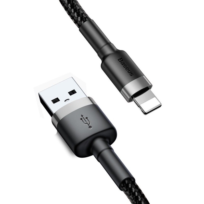 Cáp sạc nhanh iphone dây sạc nhanh iphone bọc dù cafule baseus 1m-2m chân lighning dùng được cho ipad chống đứng gẫy