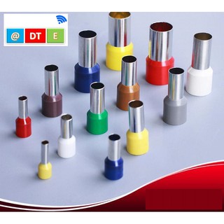ĐẦU COSE PIN RỖNG ĐƠN CÓ BỌC NHỰA E CHO DÂY TO, Giá cho 100 cái/ bịch