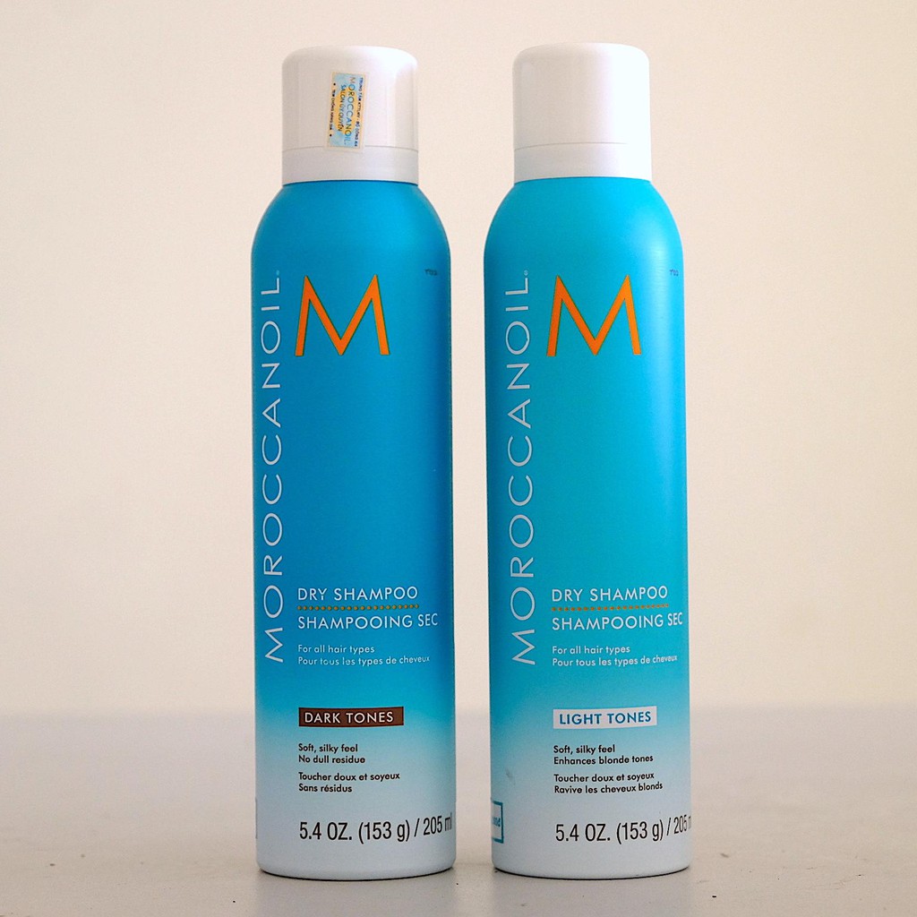 Dầu Gội Khô Moroccanoil Dry Shampoo Dark Tones và Light Tones 205ml