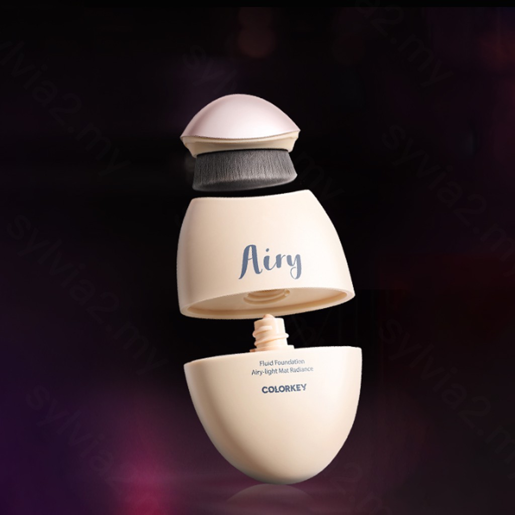 [Hàng mới về] Kem nền BB COLORKEY® che khuyết điểm kiểm soát dầu nhờn kèm cọ tiện lợi thiết kế hình quả trứng