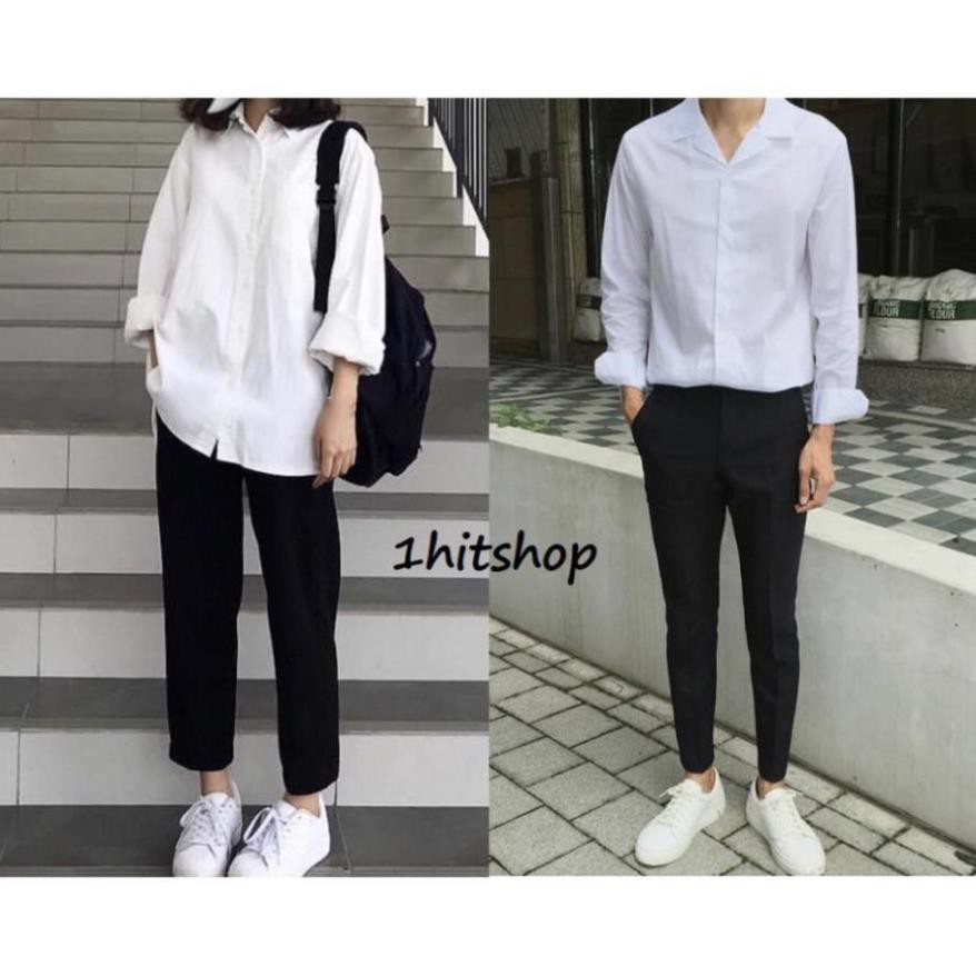 Quần tây âu (2 Màu ĐEN XÁM) Nam Nữ Unisex [Thời trang nam] | BigBuy360 - bigbuy360.vn