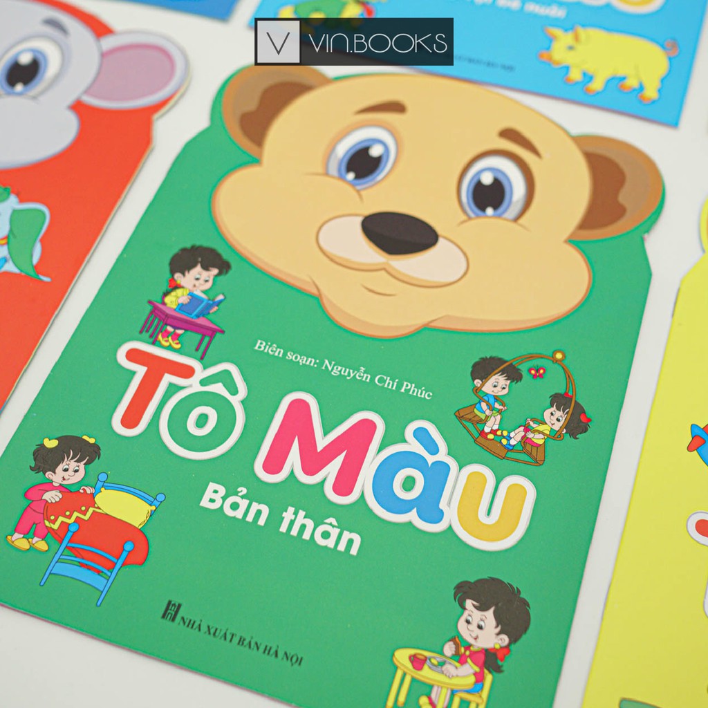Sách Bé Tô Màu 8 Chủ Đề Bộ 8 Quyển Tô Màu Gấu