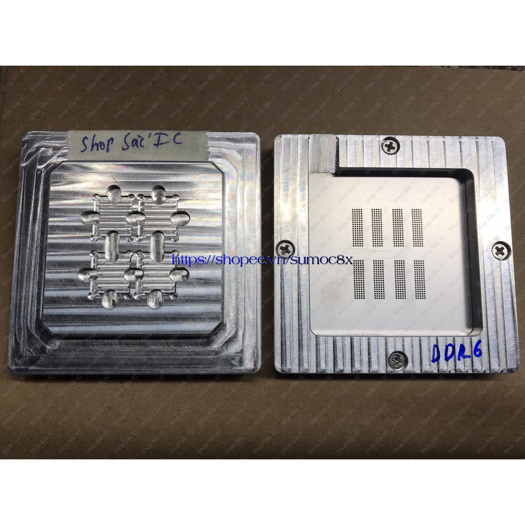 Khuôn làm chân DDR6 1 lần làm 4 chip- dùng cho thợ sửa chữa VGA