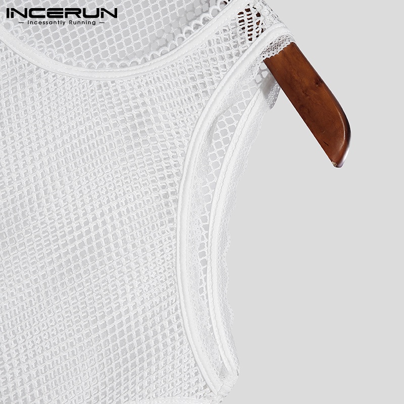 Áo thun ba lỗ INCERUN thời trang dành cho nam