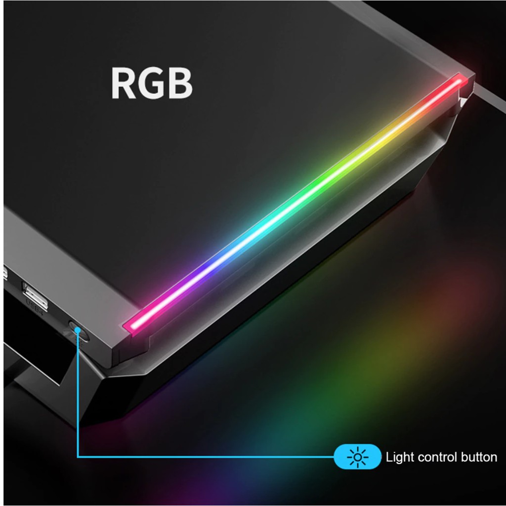 Kệ Màn Hình Máy Tính , Đế Đỡ Màn Hình máy tính Studio RGB Core Obsidian Black | BigBuy360 - bigbuy360.vn