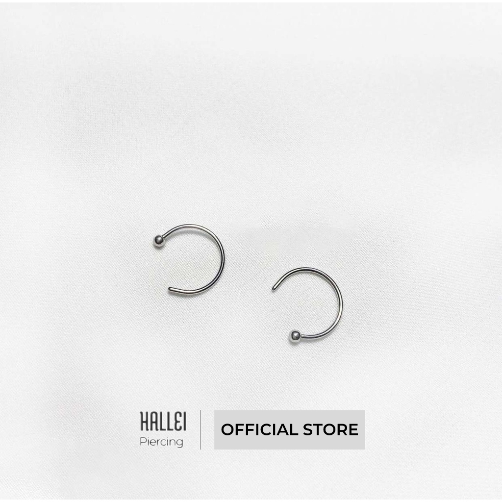 Khuyên Môi Chữ U 2 Đầu Bi Bằng Thép Y Tế HM02 (HALLEI | Official Store)