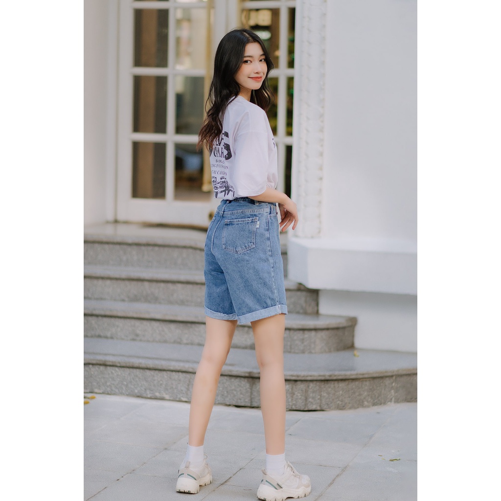 QUẦN SHORT JEAN STYLE ULZZANG CẠP CAO