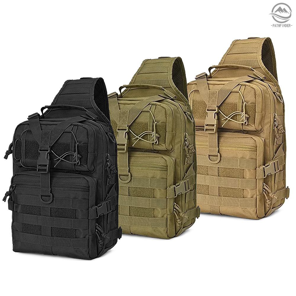 Pathfinder 20L Tactical Assault Pack Waterproof Military Sling Backpack Molle Army Bag for Outdoor Camping Hiking Hunting