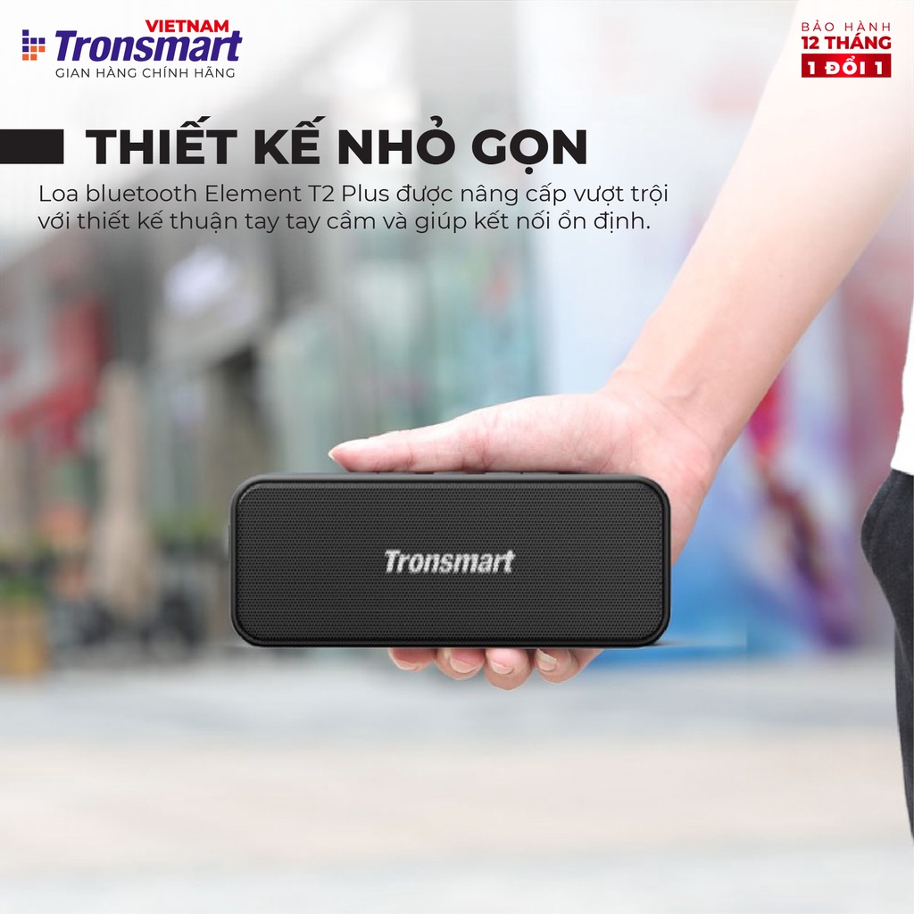 [Bản giới hạn kỉ niệm 8 năm thành lập] Combo loa Tronsmart T2 PLus + Tai nghe Onyx Ace - Kèm quà tặng - Hàng chính hãng