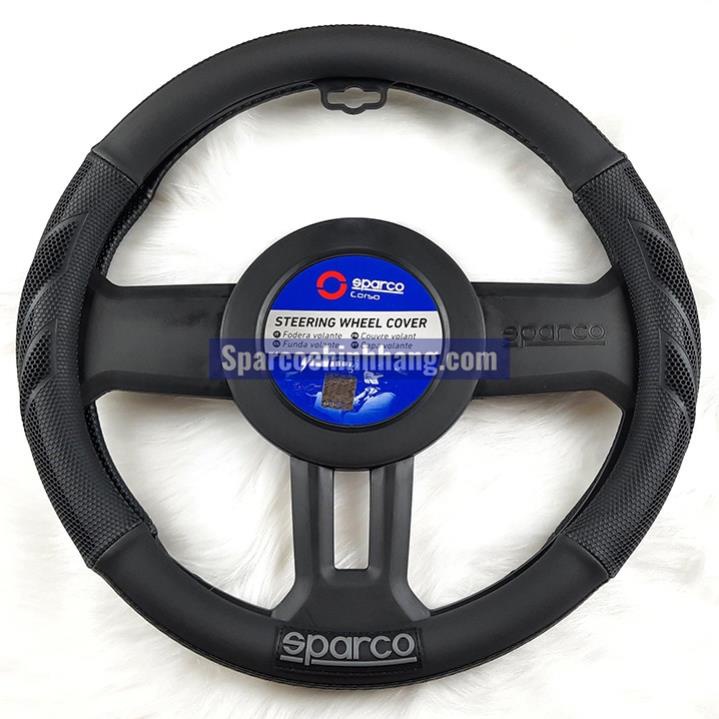 Bọc vô lăng cao cấp dành cho nhiều loại xe hơi  Sparco Chính Hãng mã 100RD 100BK