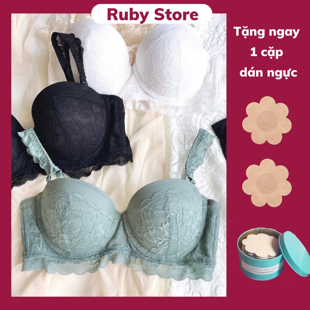 Bộ Đồ Lót Ren Dầy 3cm - Set Nội Y Nữ Gọng Dẻo Đệm Dầy Nâng Ngực Quyến Rũ - 1303