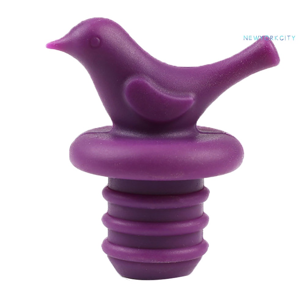 Nắp Đậy Chai Rượu Vang Bằng Silicone Hình Chú Chim Nhỏ Dễ Thương Tiện Dụng
