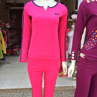 Sét đồ bộ tay dài cho mùa đông se lạnh Combo 2 bộ giá 300k 