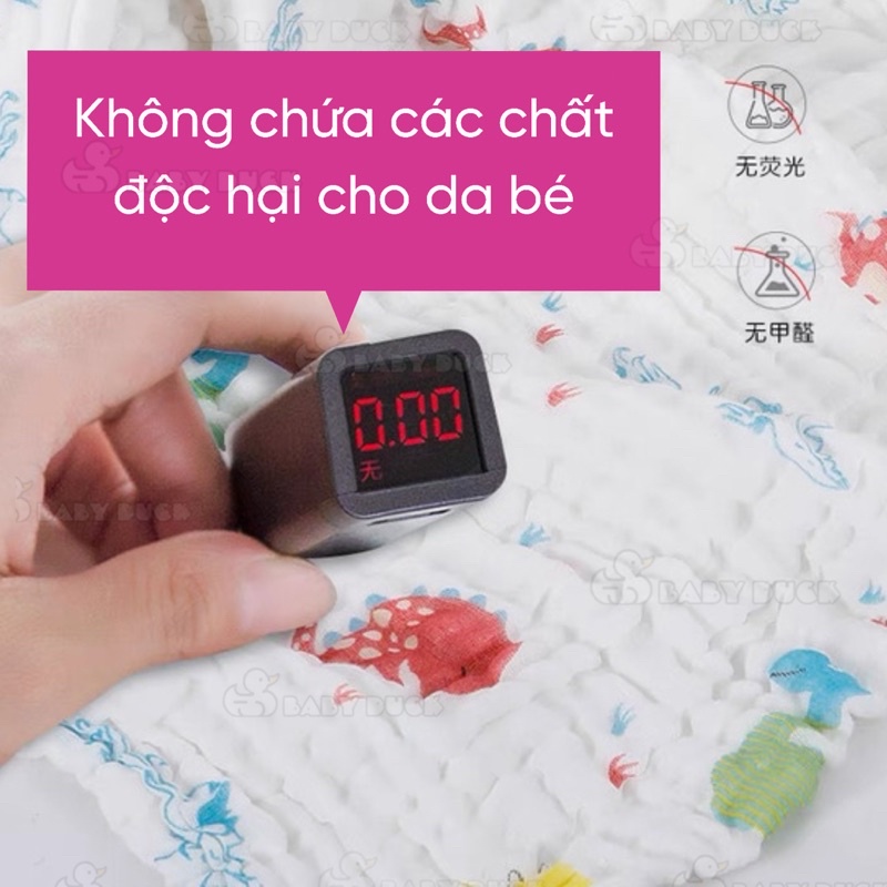 Khăn tắm/chăn xô ủ 6 lớp sợi tre cho bé hàng đẹp loại 1