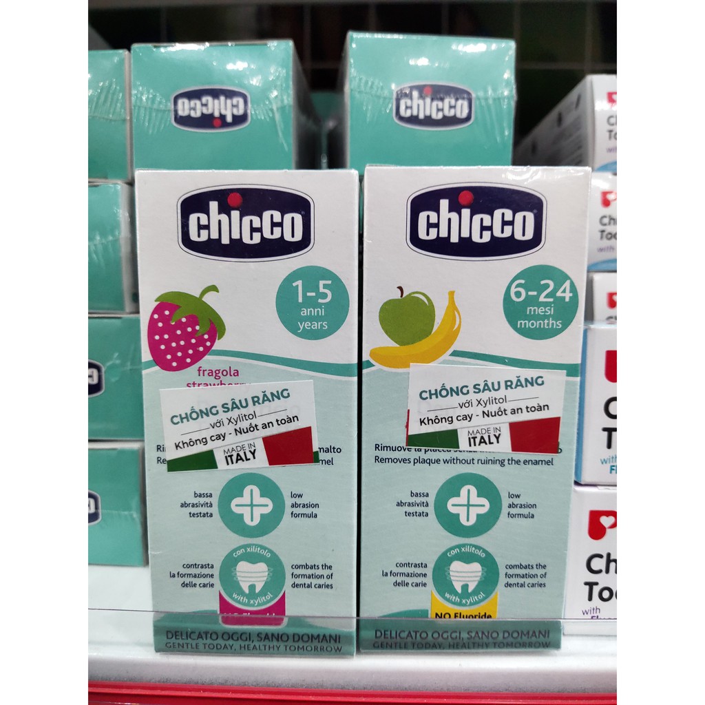 Kem đánh răng Chicco cho bé