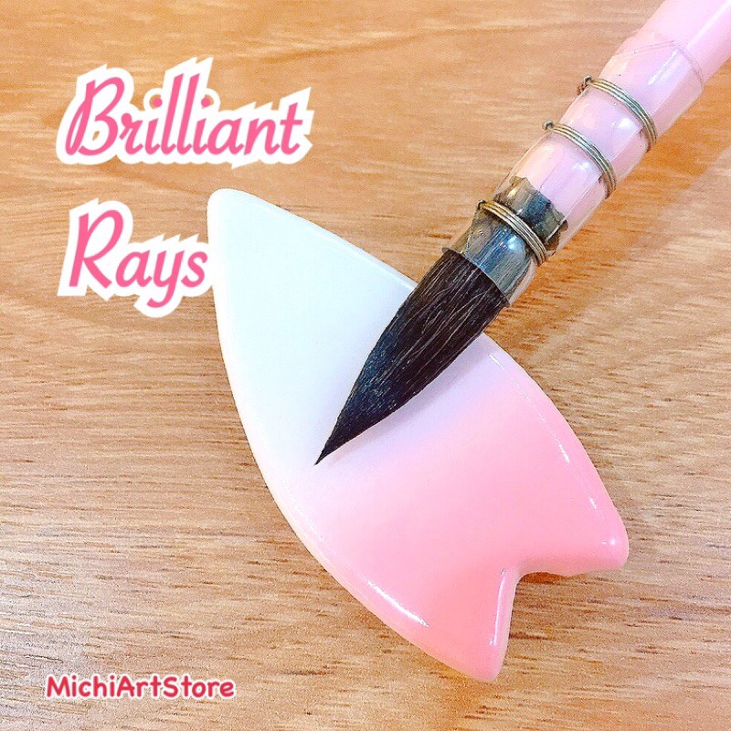 [Michi Art Store] Brilliant Rays - Cọ vẽ màu nước mop, bút lông sóc cao cấp hồng pastel - Mairtini