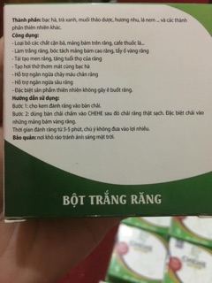 Bột trắng răng chehe