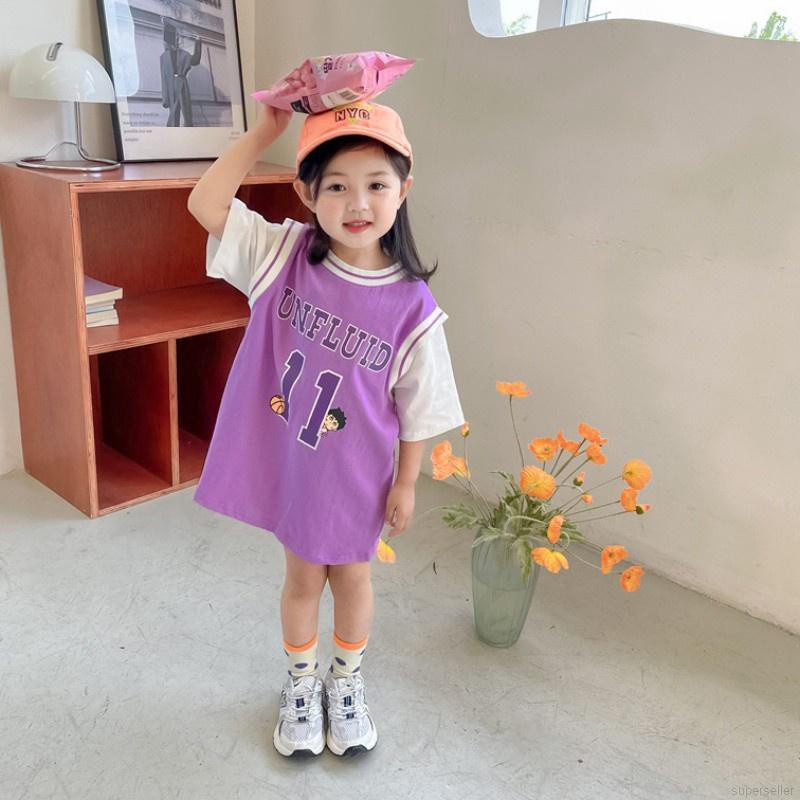 Đầm Cotton Hai Mảnh Mùa Hè Cho Bé Gái 1-7 Tuổi