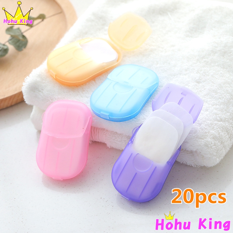 (hàng Mới Về) Hộp 20 Miếng Xà Phòng Giấy Tiện Lợi | BigBuy360 - bigbuy360.vn