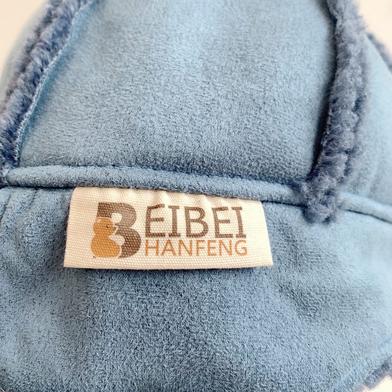 Mũ thu đông có vành bảo vệ tai cho bé 2 đến 6 tuổi họa tiết gấu xinh xắn- chất liệu da lộn A240