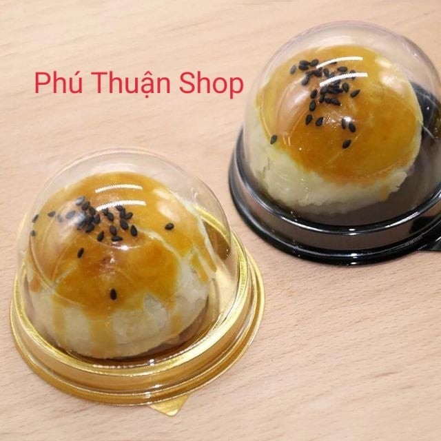 BỘ 50 HỘP TRÒN  ĐỰNG BÁNH 80 GRAM ĐẾ VÀNG/ĐẾ ĐEN
