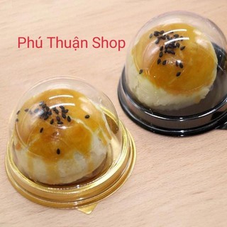 BỘ 100 HỘP TRÒN  ĐỰNG BÁNH 80 GRAM ĐẾ VÀNG/ĐẾ ĐEN