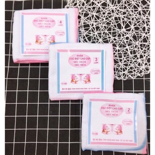 10 khăn xô sữa trắng 2-3-4 lớp siêu mềm đẹp