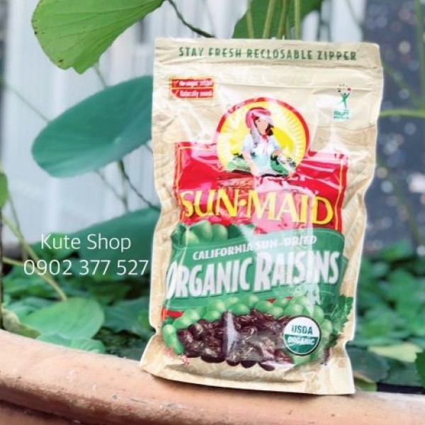 [Gói 907g] Nho khô hữu cơ Sun-Maid California Organic Raisins