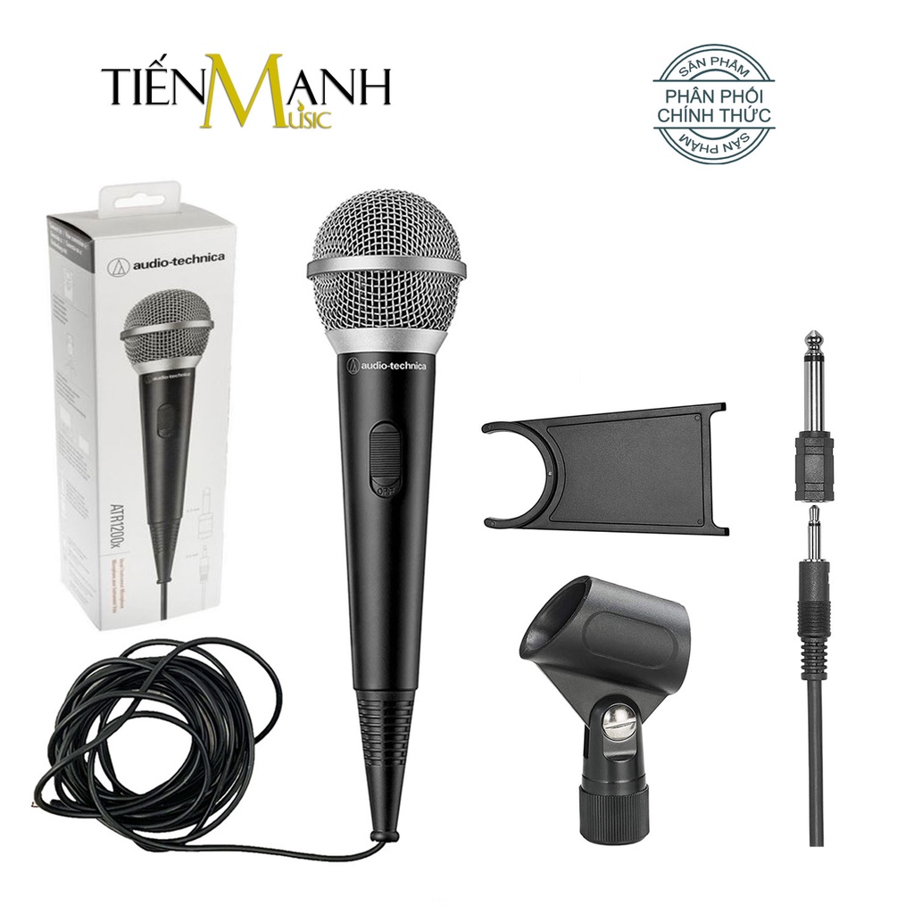 [Chính Hãng] Mic Hát Karaoke Audio Technica ATR1200X - Có Dây 5m Thu Âm Vocal Micro Dynamic Biểu Diễn Microphone ATR1200