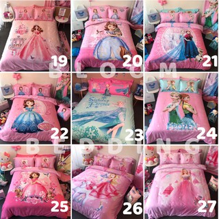 (63 mẫu) Bộ Chăn Ga Gối Cotton Disney 4 Món Cho Bé - Siêu nhân / Công chúa (Hàng loại 1)