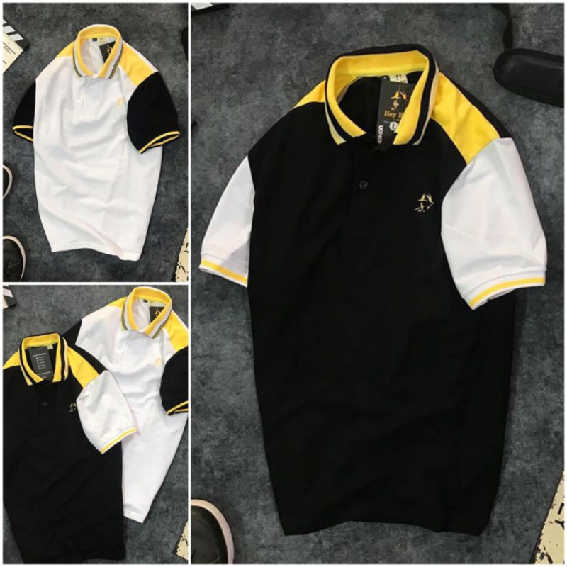 [RẺ VÔ ĐỊCH] ÁO THUN NAM CỔ BẺ COTTON PHỐI