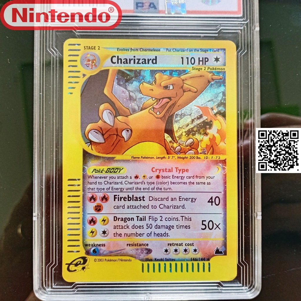Thẻ nitendo 2003 Pokémon Charizard 146 144 Khủng long lua tiến hóa cấp 3 1459 d7