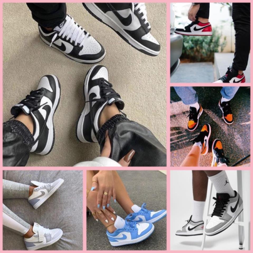 Giày JD1 thể thao Jordan 1 cổ thấp các màu sneaker nam nữ Hot trend