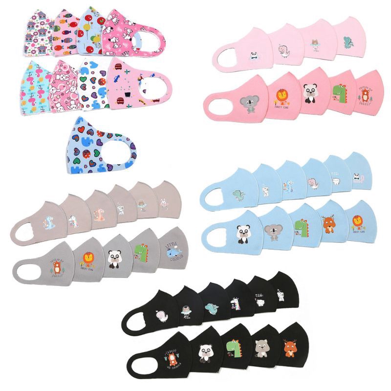 (Hàng Mới Về) Khẩu Trang Cotton Chống Bụi Pm2.5 Thoáng Khí Họa Tiết Ngẫu Nhiên Cho Bé | BigBuy360 - bigbuy360.vn