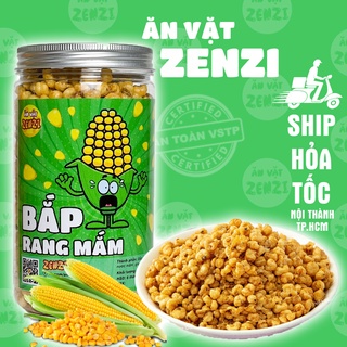 Bắp rang mắm, Ngô giòn xóc mắm cay 400g Zenzi đồ ăn vặt Sài Gòn