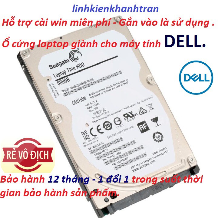 Ổ cứng hdd laptop 80gb 120gb 160gb 250gb 320gb 500gb giành cho máy laptop DELL - bảo hành 12 tháng. | WebRaoVat - webraovat.net.vn