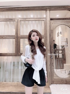 ÁO PHÔNG XẺ VẠT HỞ VAI