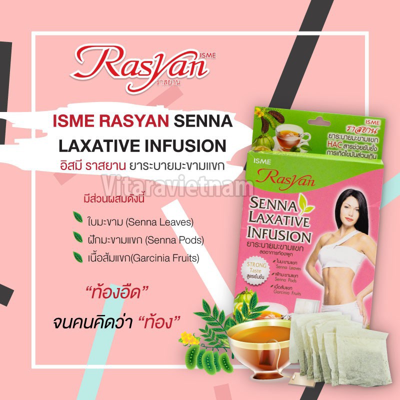 Trà giảm cân thải độc ISME Senna Laxative infusion 1 hộp 7 gói