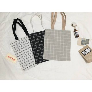 TÚI TOTE kẻ