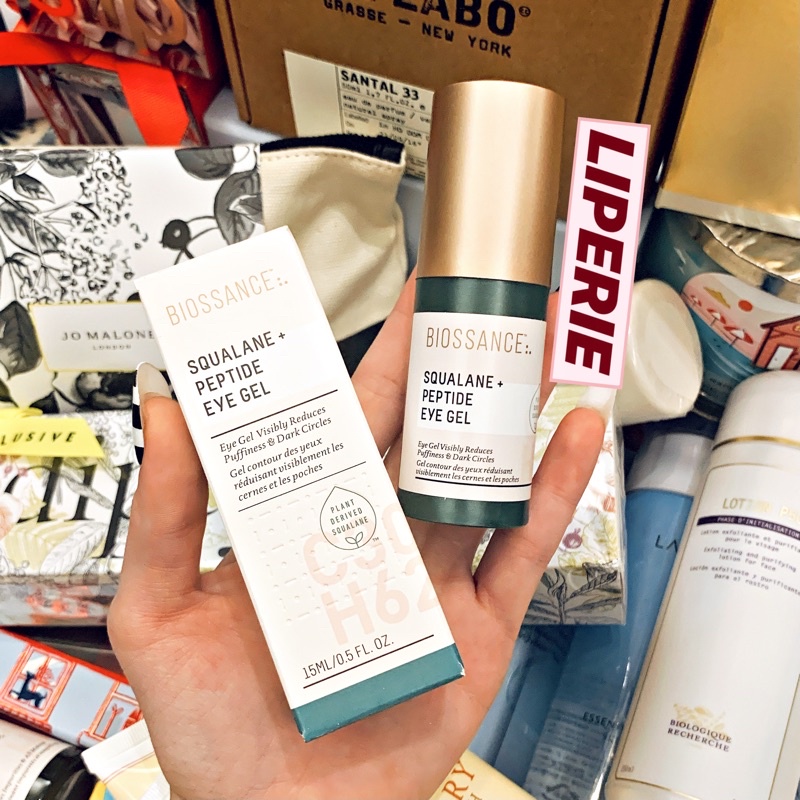 Kem dưỡng mắt dạng gel Biossance Squalane + Peptide Eye Gel