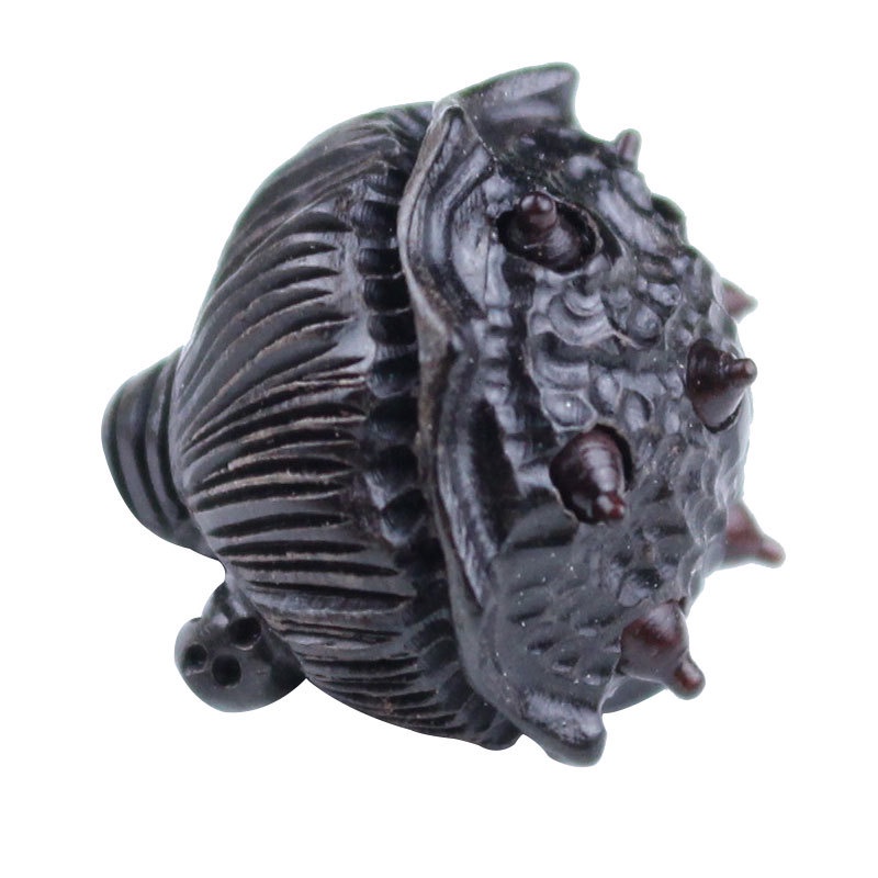 Hộp Gỗ Đàn Hương Hình Hoa Sen Màu Đỏ Làm Mặt Dây Chuyền Thủ Công DIY