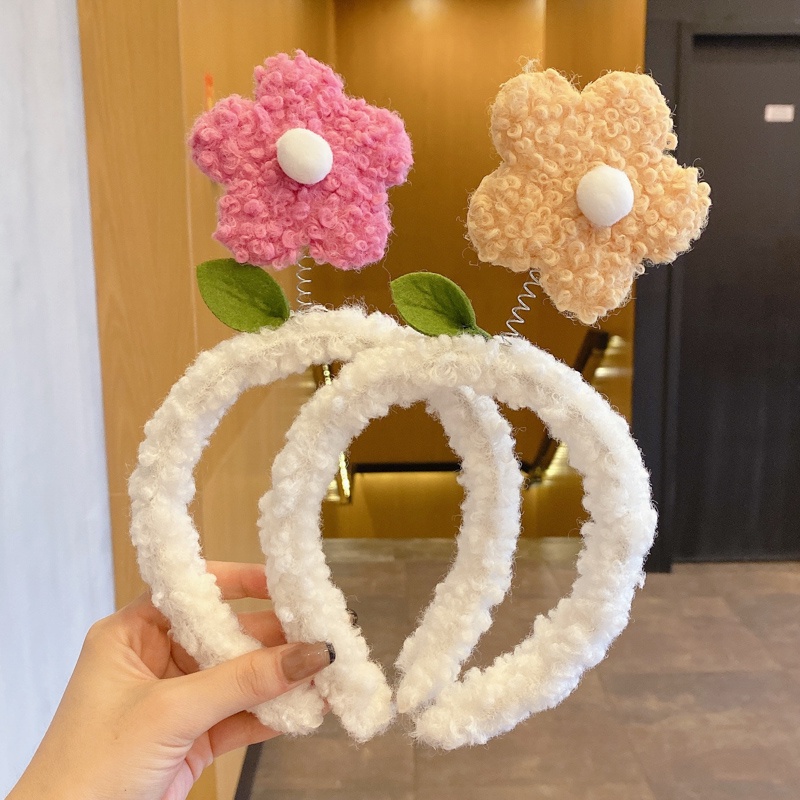 Băng Đô Cài Tóc Rửa Mặt Họa Tiết Hoa Hướng Dương Nhỏ Dễ Thương Phong Cách Hàn Quốc Cho Nữ