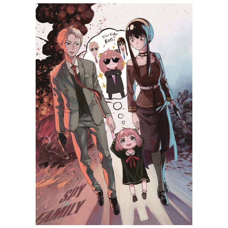 Tmdbyx Poster Giấy HD Treo Tường Trang Trí In Hình Nhân Vật Anime Spy×Family