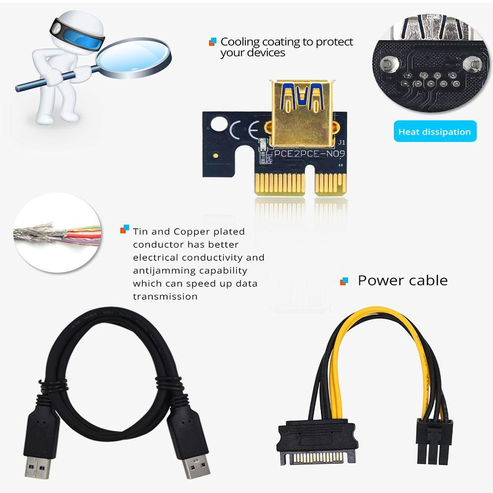 Thẻ Video PCI Express 6pin Có Đèn LED