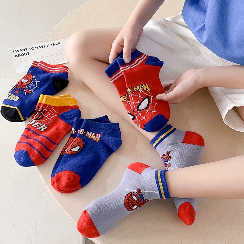 Combo 10 Đôi Tất Hình Siêu Nhân Cho Bé Trai Siêu Chất